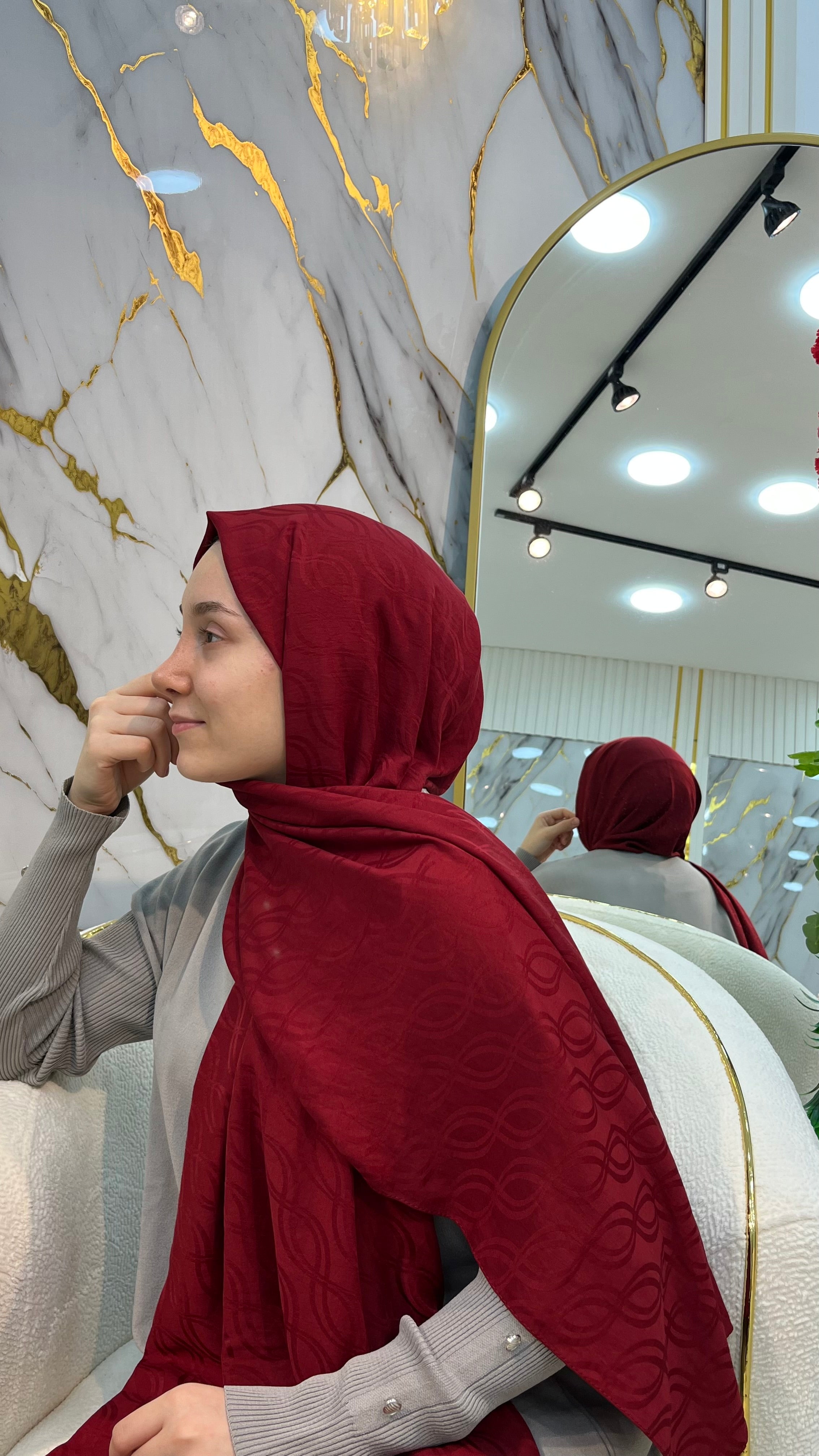 QASHKA AYROBİN JAKARLI ŞAL 3853