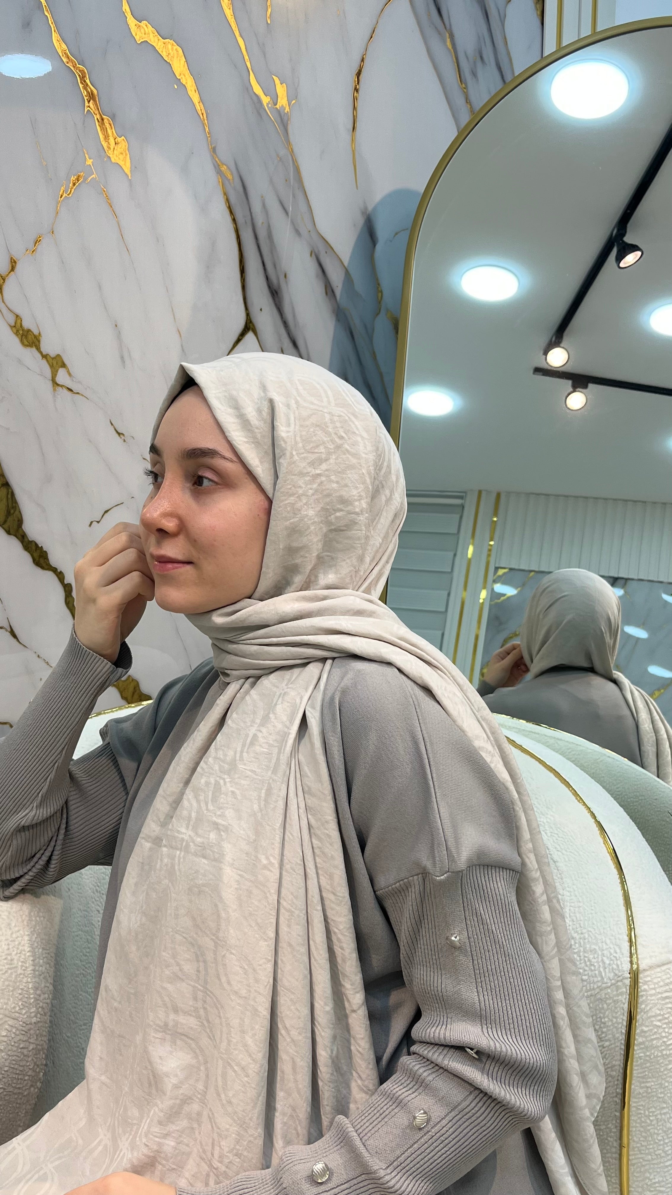 QASHKA AYROBİN JAKARLI ŞAL 3853
