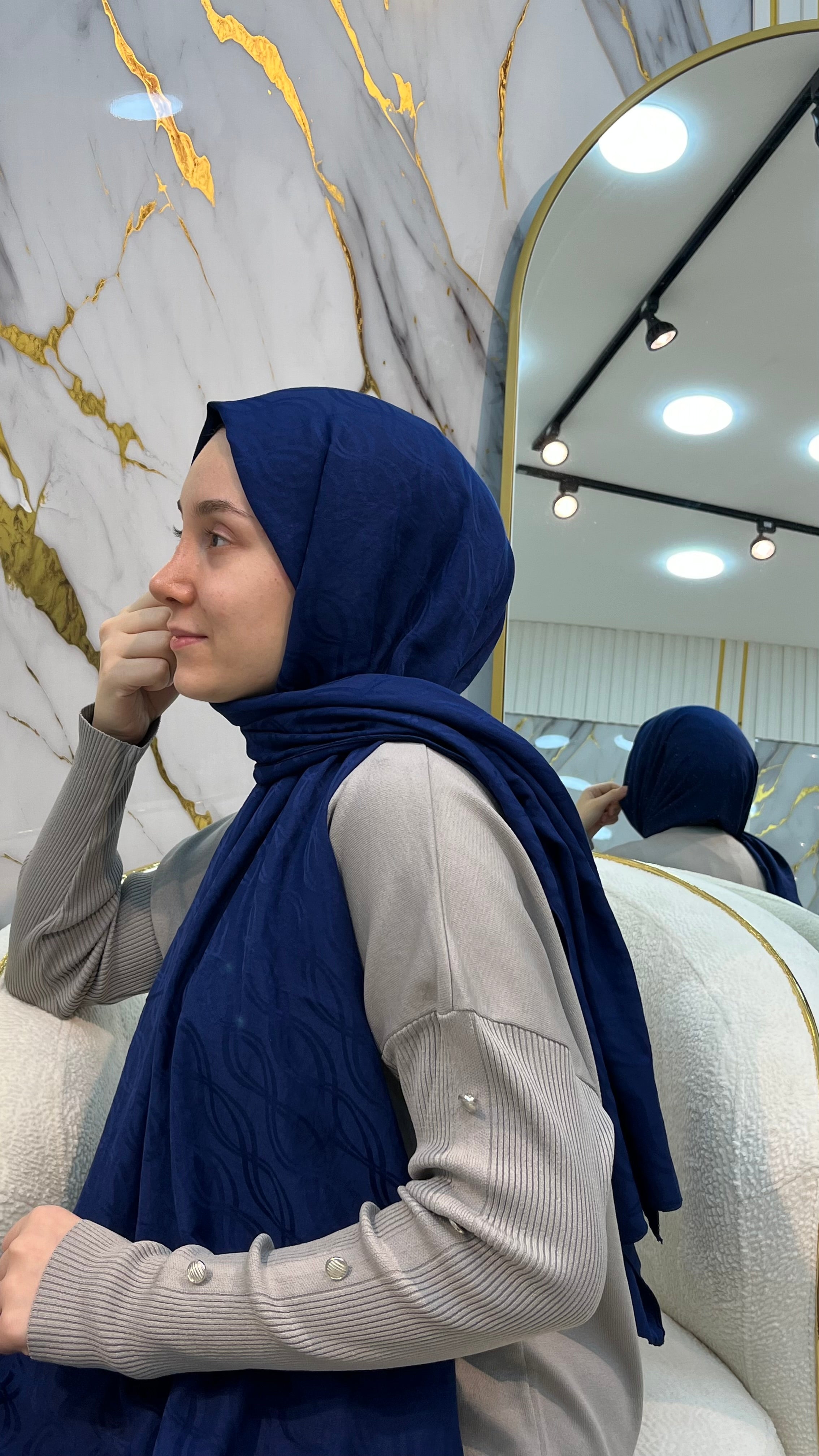 QASHKA AYROBİN JAKARLI ŞAL 3853