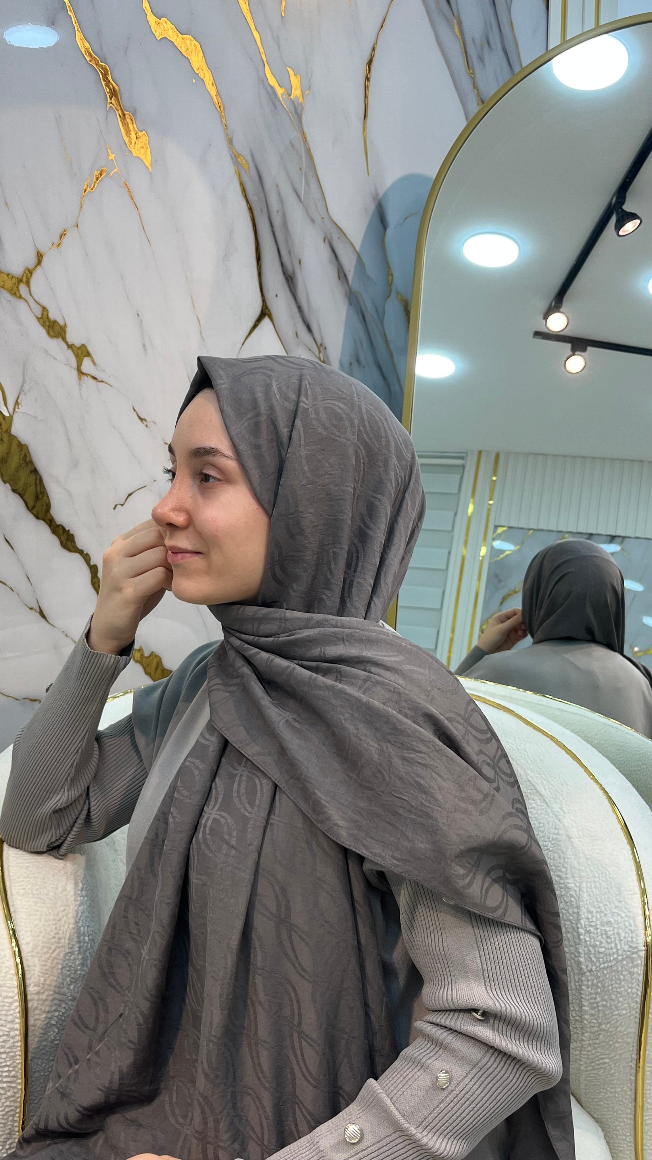 QASHKA AYROBİN JAKARLI ŞAL 3853
