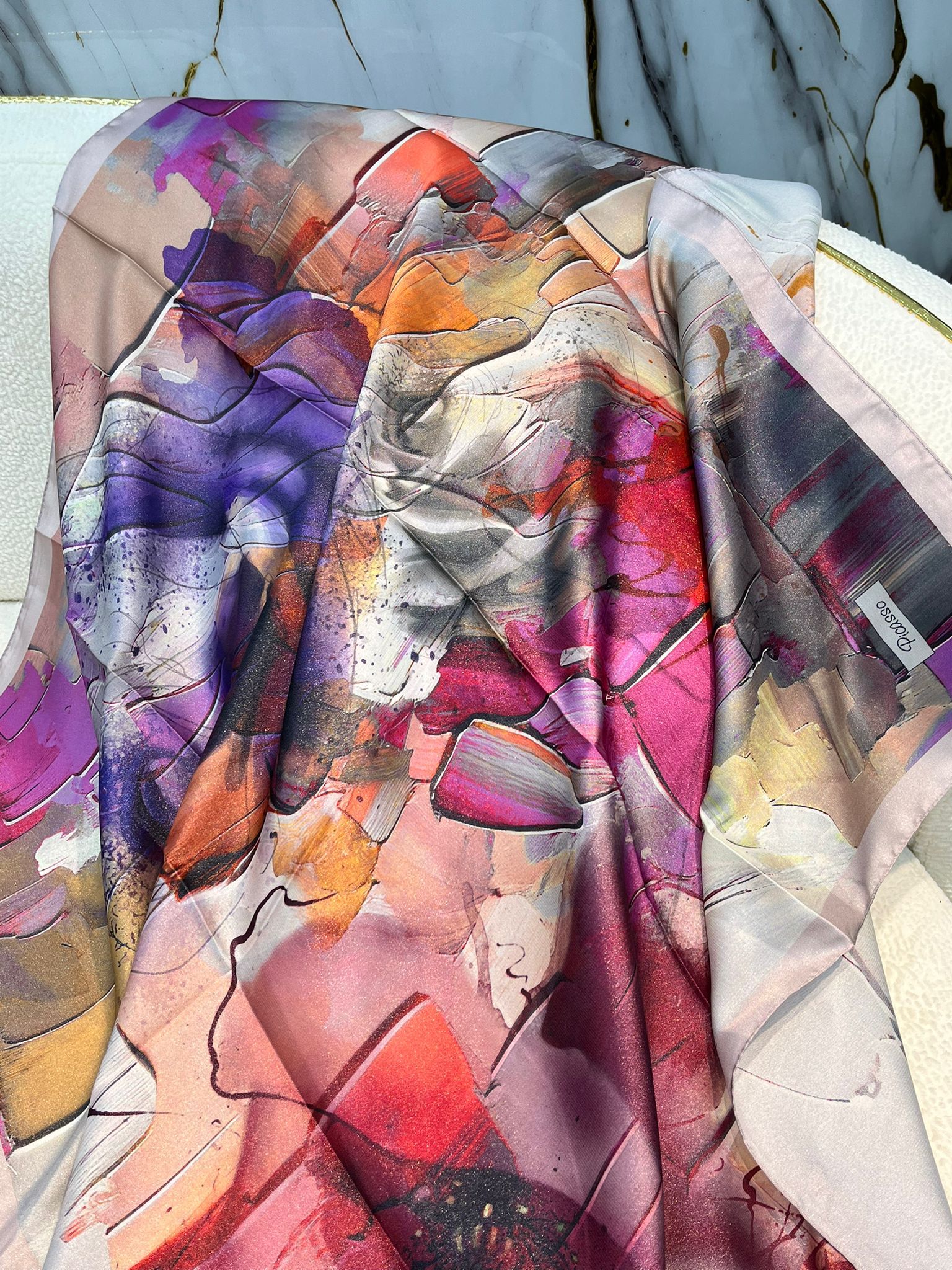 PİCASSO HİBRİT DİGİTAL KRİSTAL EŞARP 3818