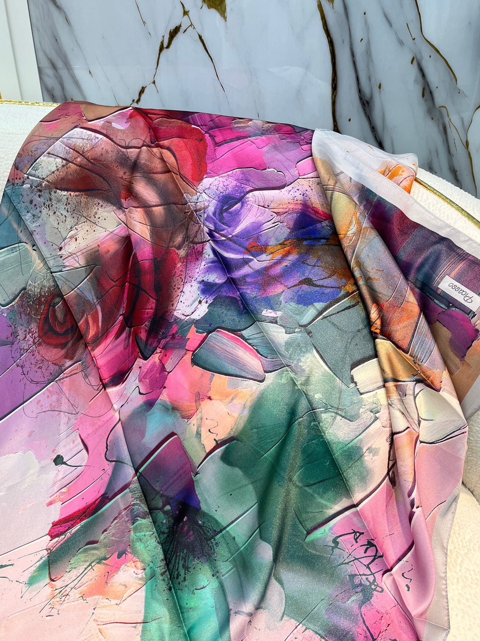 PİCASSO HİBRİT DİGİTAL KRİSTAL EŞARP 3818