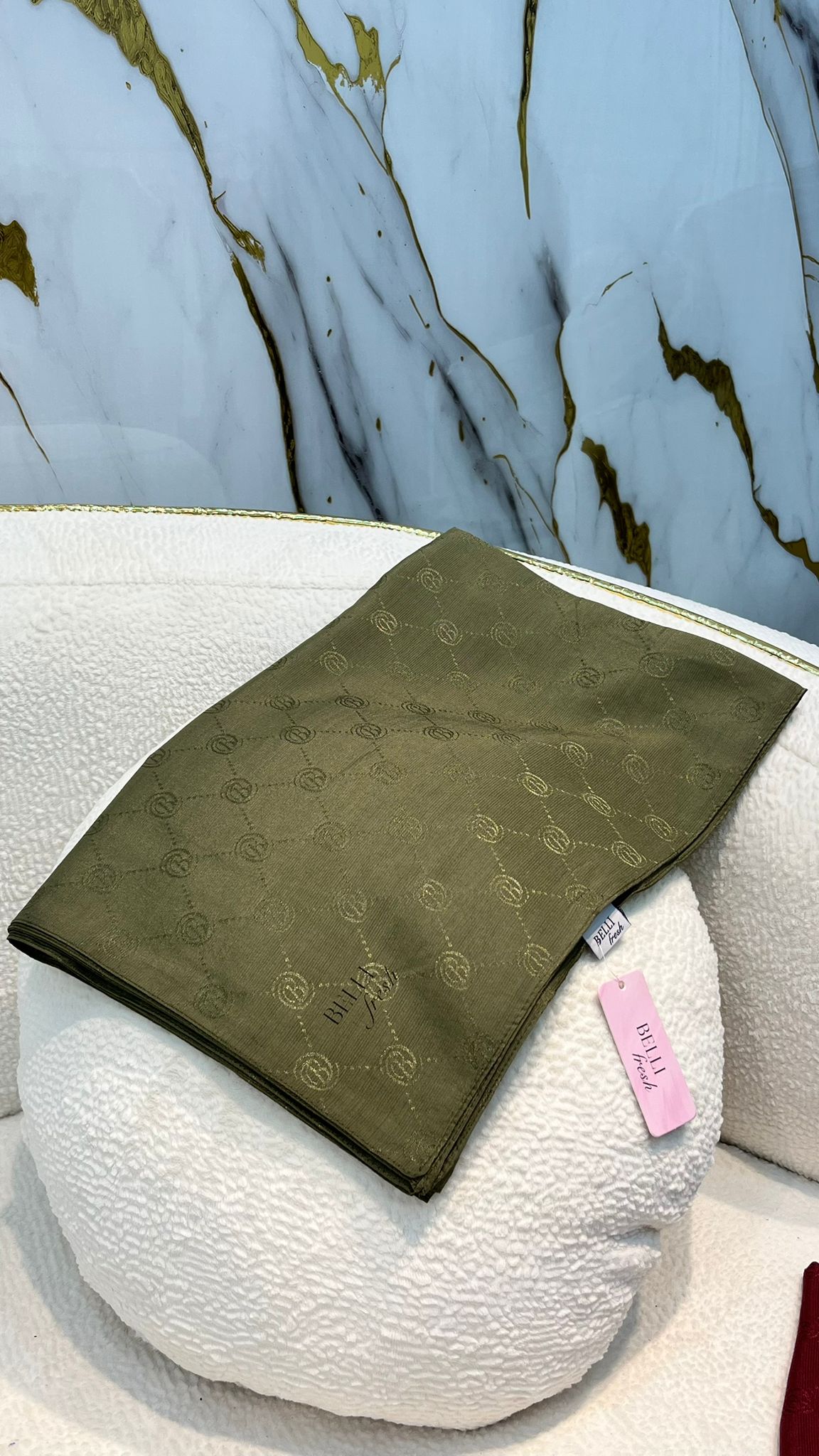 BELLİ MONOGRAM ŞAL 3837