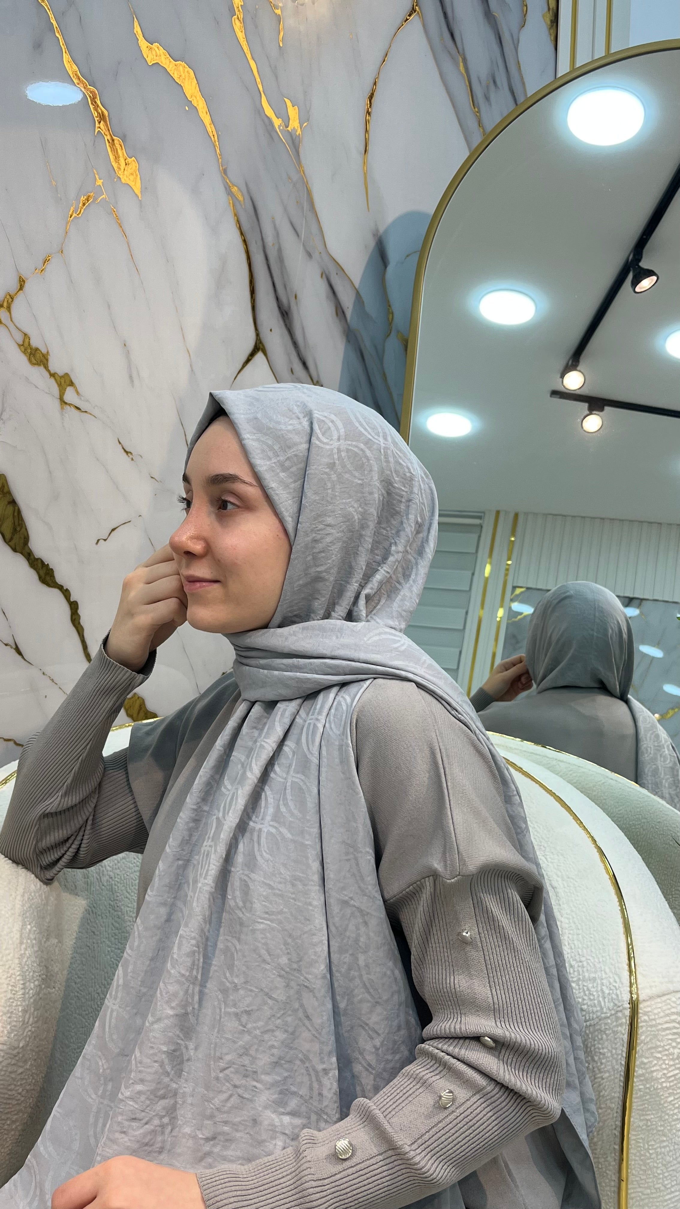 QASHKA AYROBİN JAKARLI ŞAL 3853