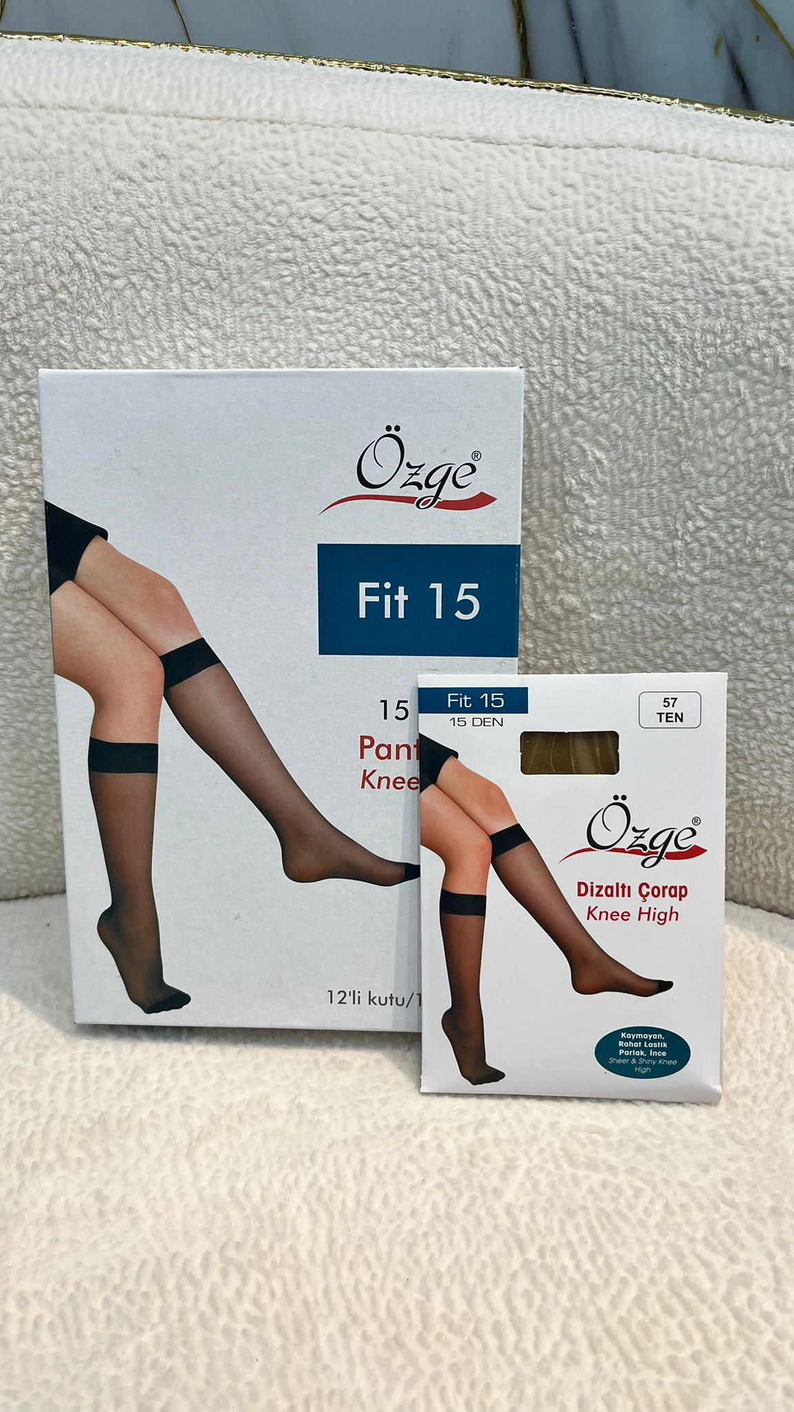 ÖZGE DİZALTI ÇORAP - 57 TEN 12 ADET