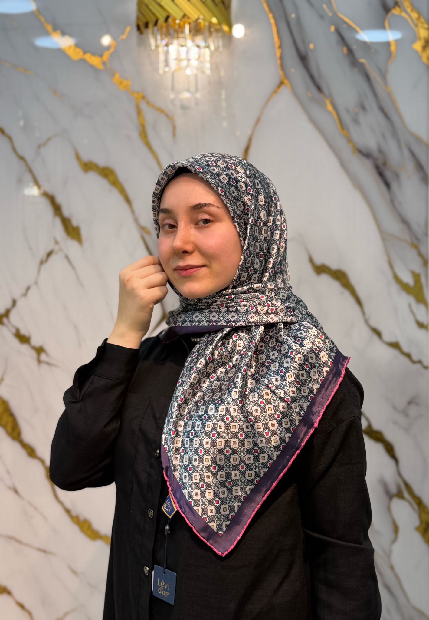 LEVİDOR HİNT İPEĞİ EŞARP 3806