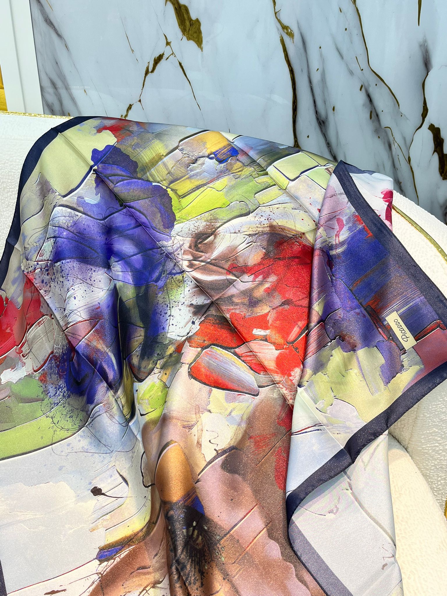 PİCASSO HİBRİT DİGİTAL KRİSTAL EŞARP 3818