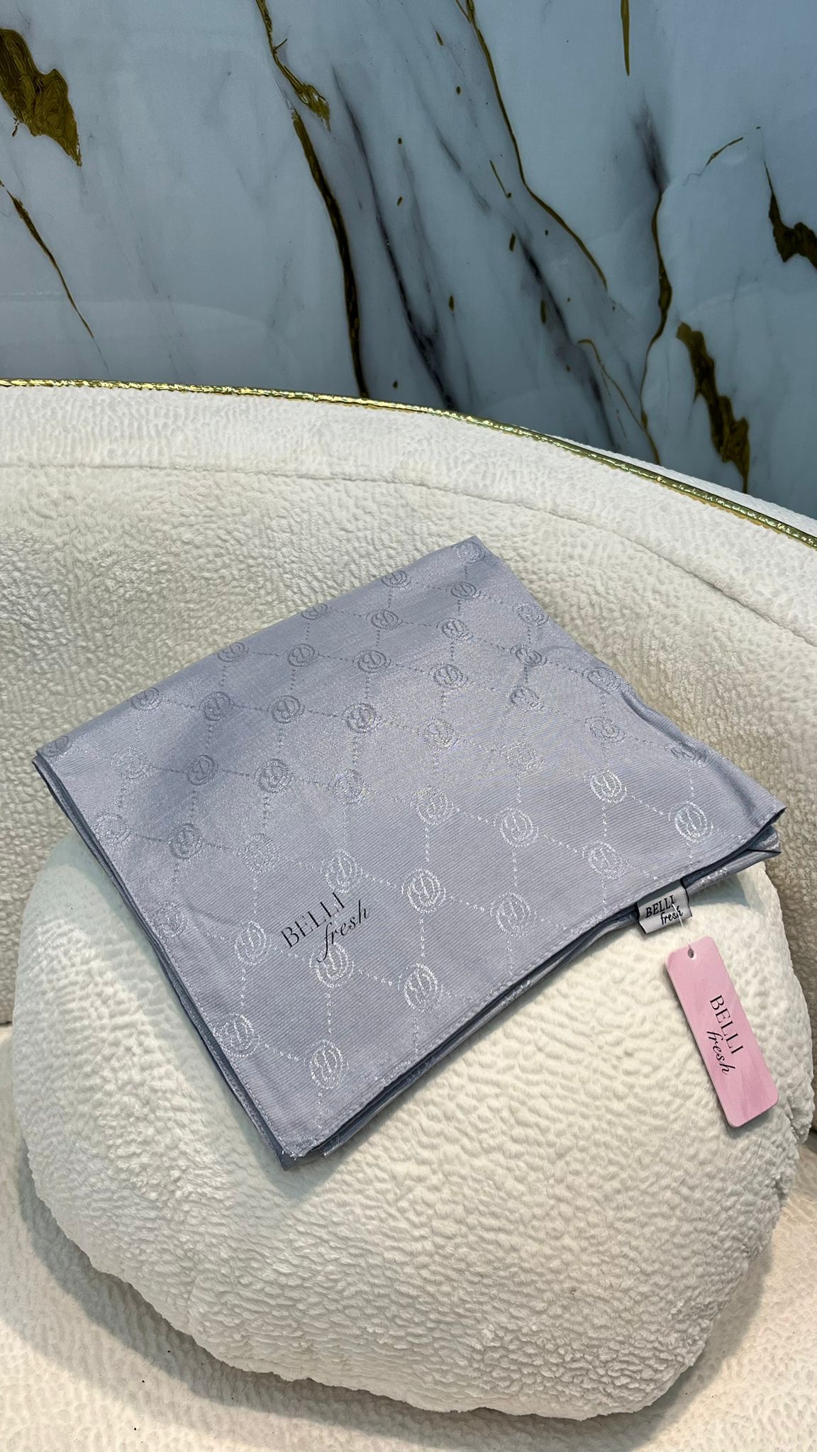 BELLİ FRESH MONOGRAM EŞARP 3834