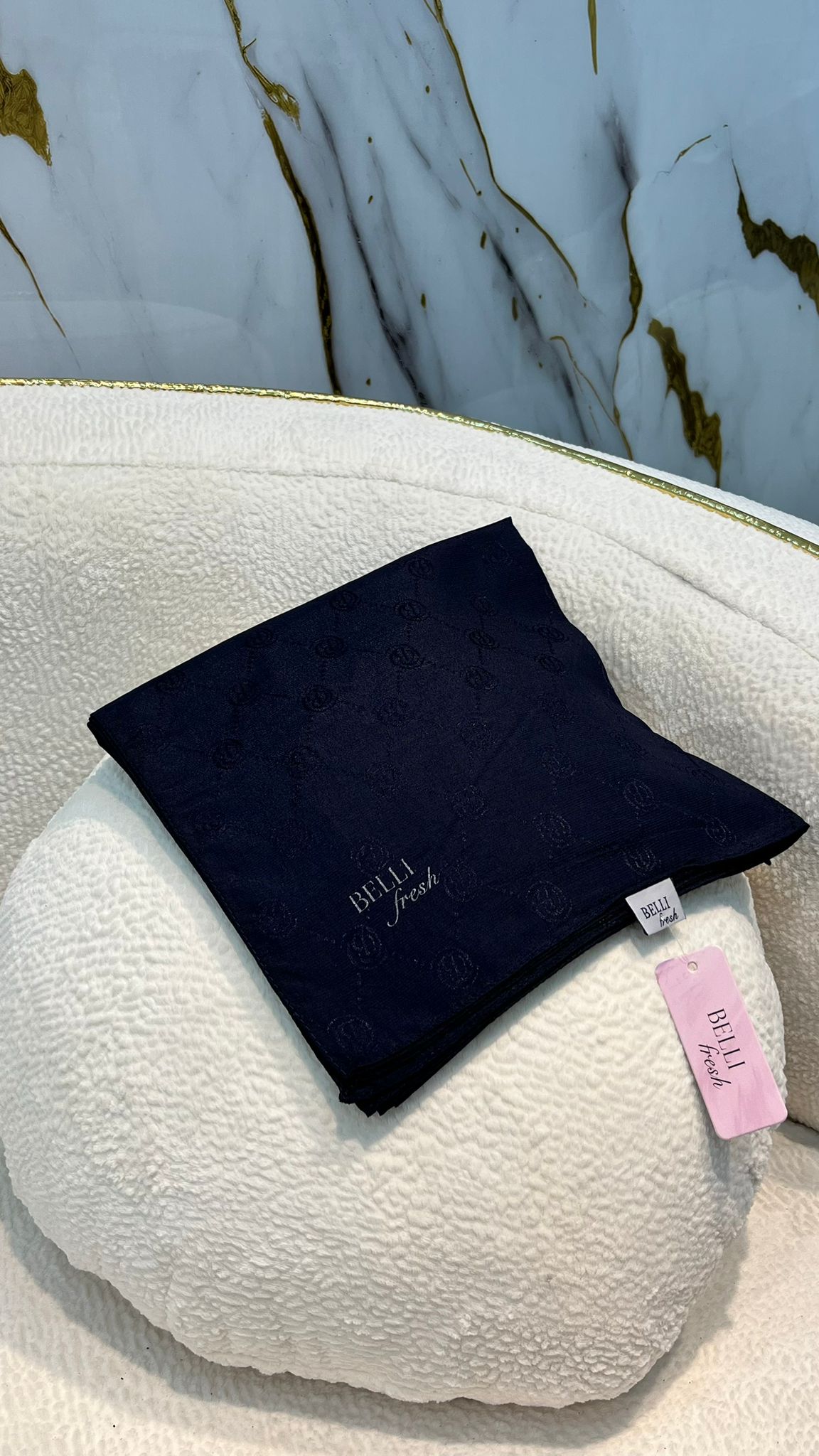 BELLİ FRESH MONOGRAM EŞARP 3834