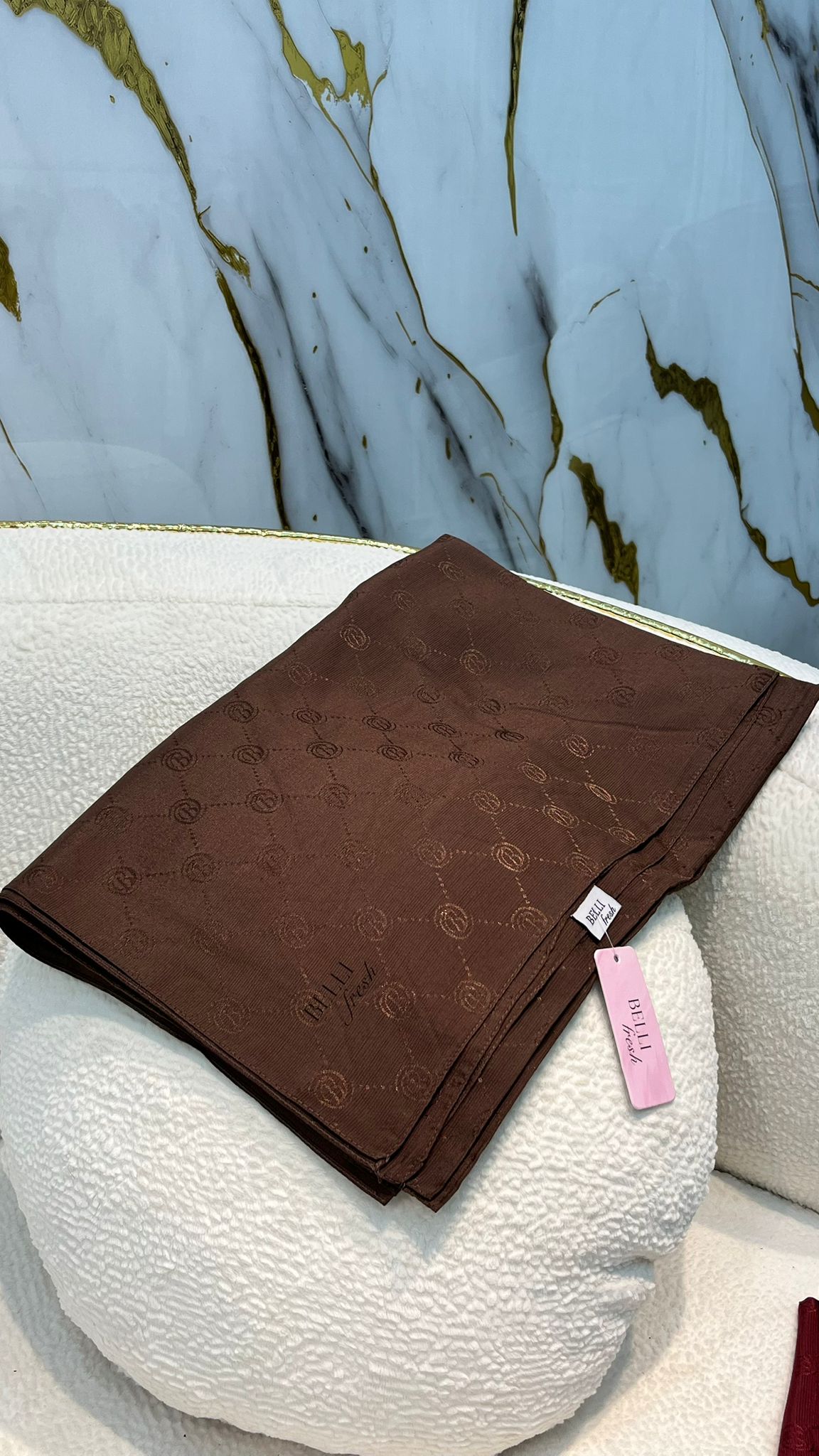 BELLİ MONOGRAM ŞAL 3837