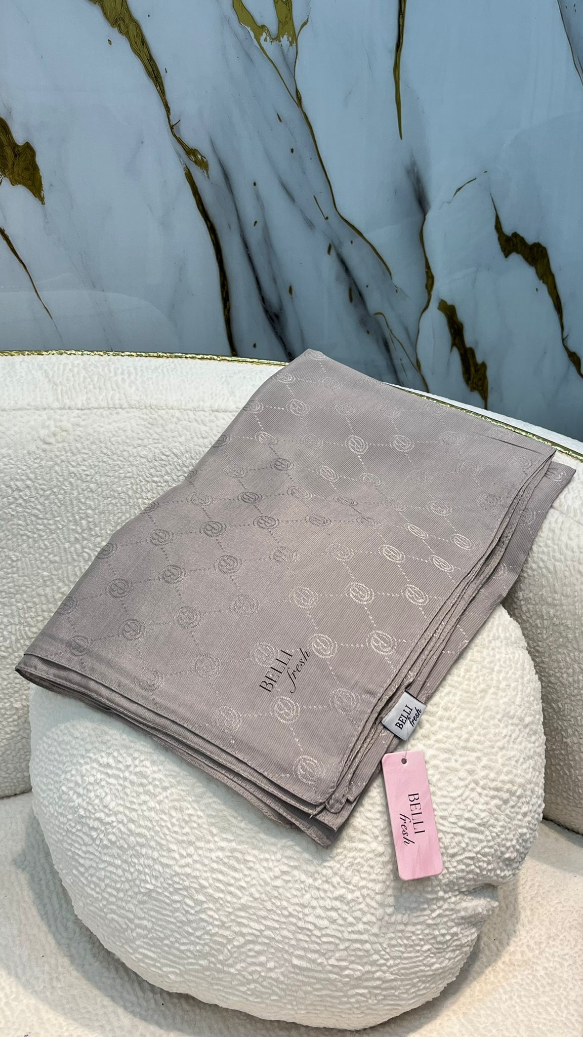 BELLİ MONOGRAM ŞAL 3837