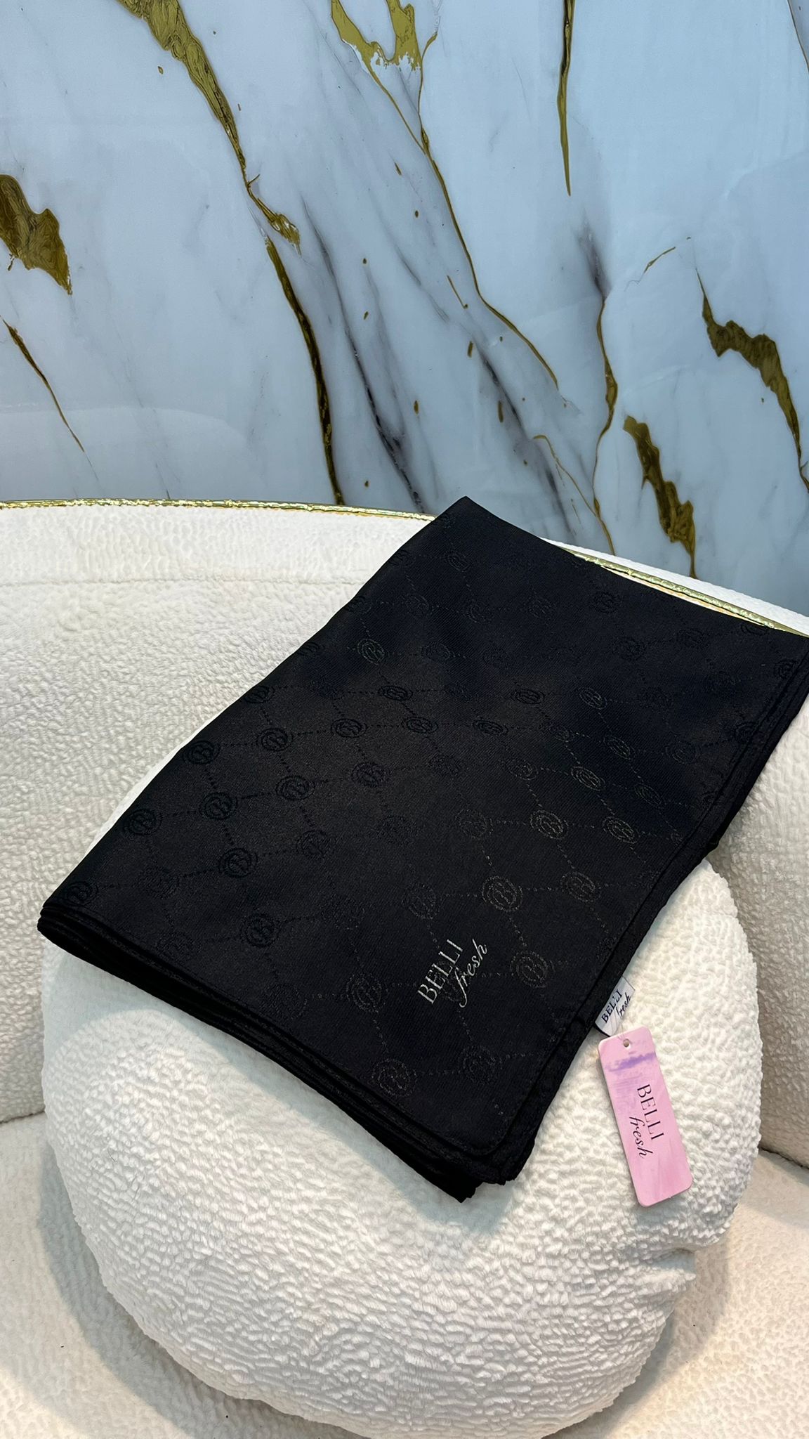 BELLİ MONOGRAM ŞAL 3837