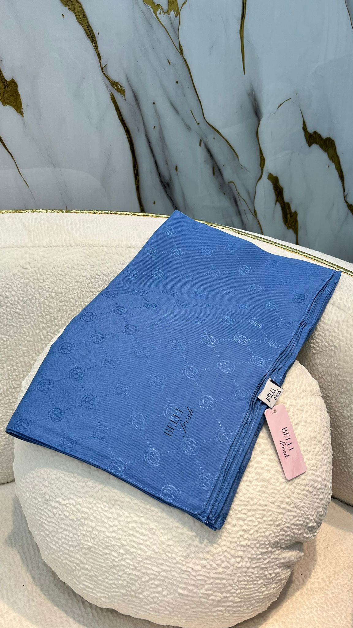 BELLİ MONOGRAM ŞAL 3837