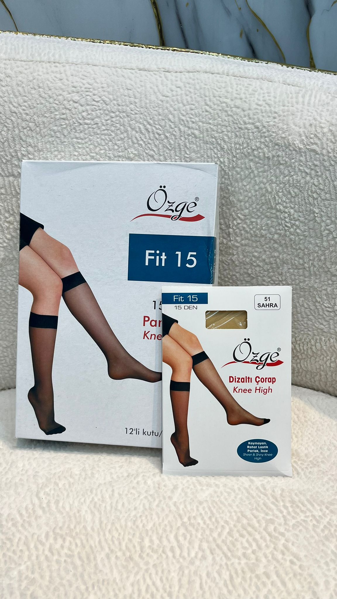 ÖZGE DİZALTI ÇORAP - 51 SAHRA 12 ADET